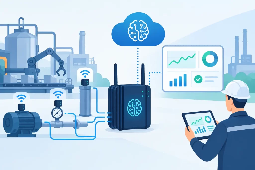 AI Sensor Gateway for Real-Time Industrial Decisions